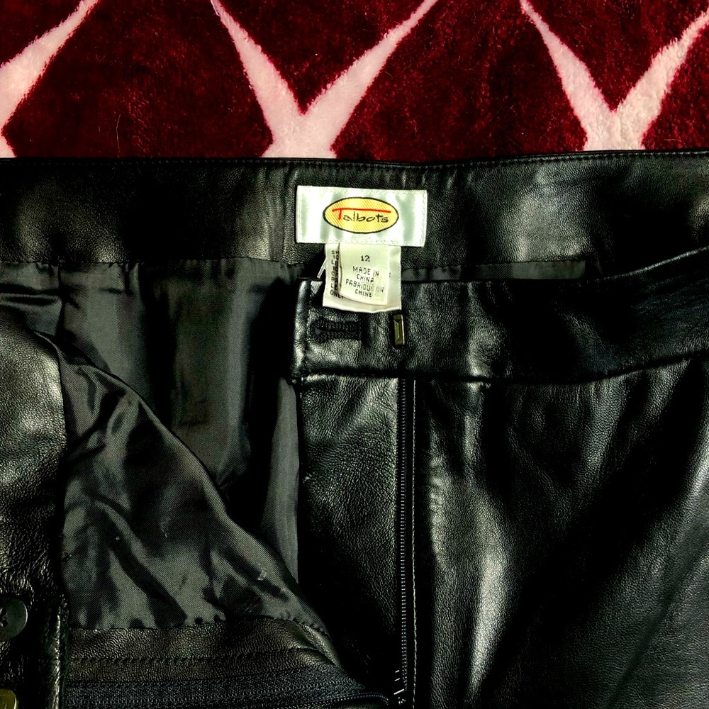 Thrifted Talbot’s leather pants